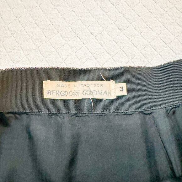 Bergdorf Goodman Patterned Wool Pencil Skirt Size 44 - Picture 6 of 6